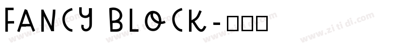 fancy block字体转换